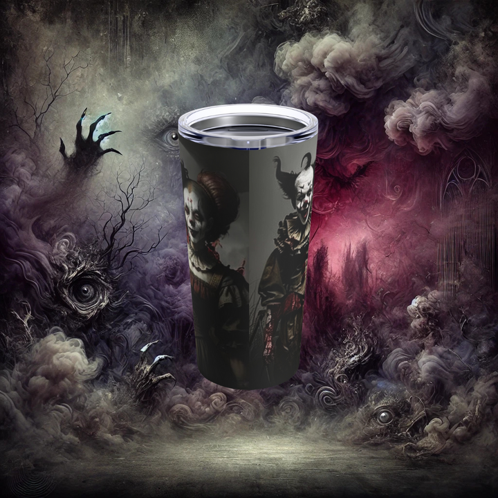 Embrace the Nightmare Chaotic Clowns Tumbler