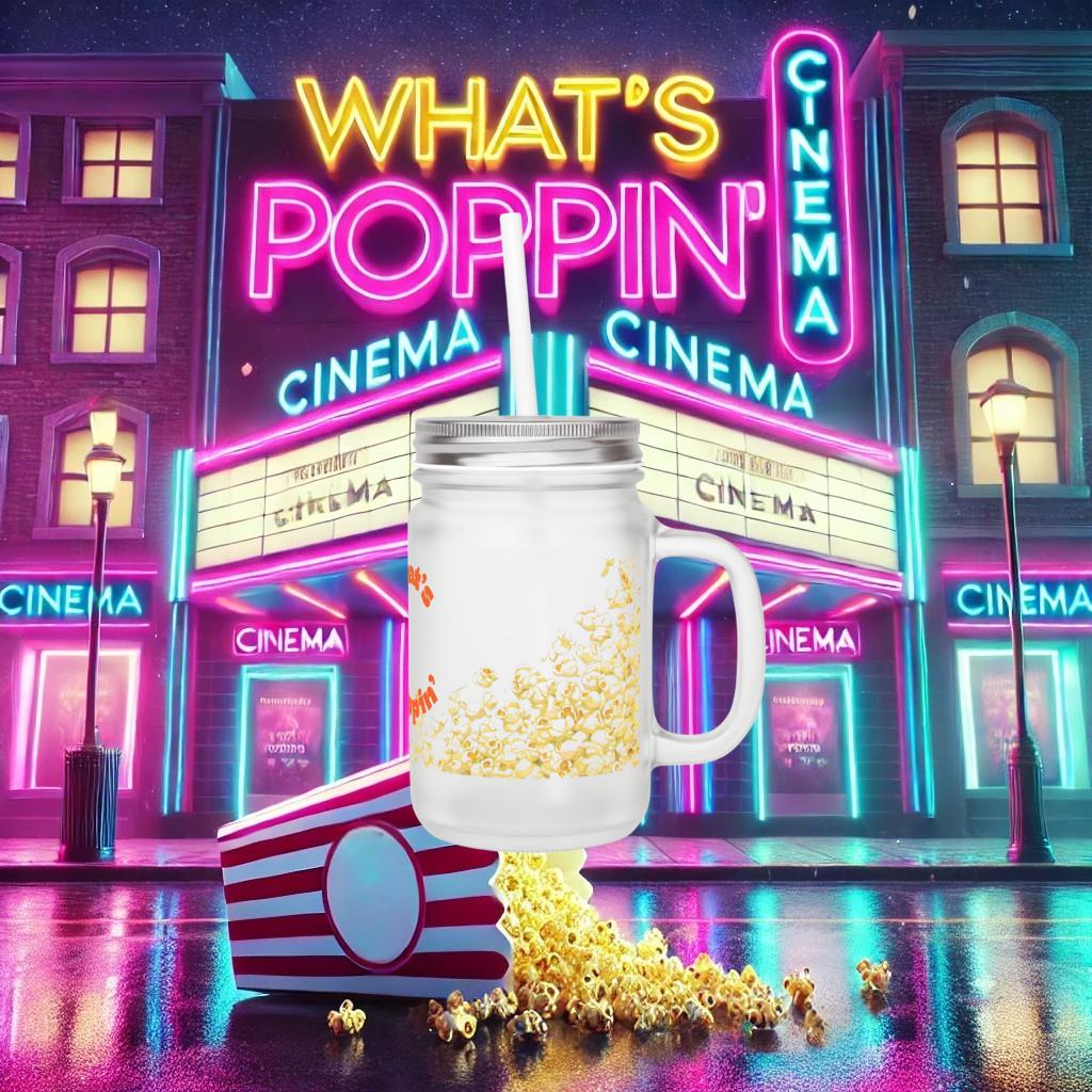 What's Poppin' Popcorn Mason Jar