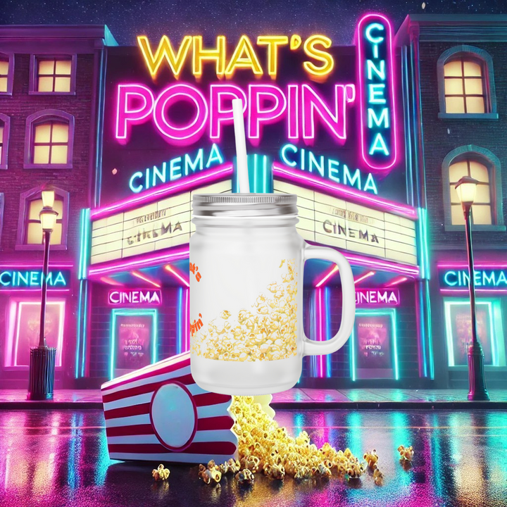 What's Poppin' Popcorn Mason Jar