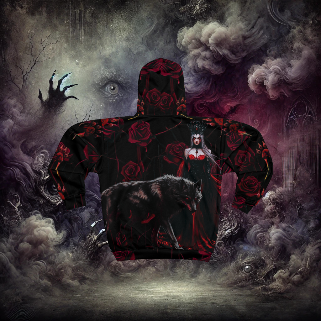 Embrace the Nightmare Nightshade Queen's Command Unisex Zip Hoodie