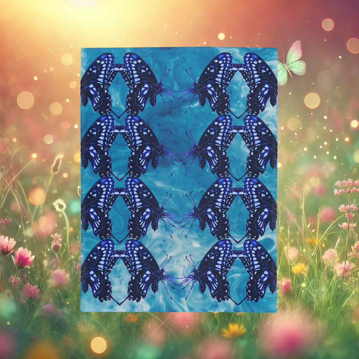 Tie-Dye Butterfly Plush Fleece Blanket