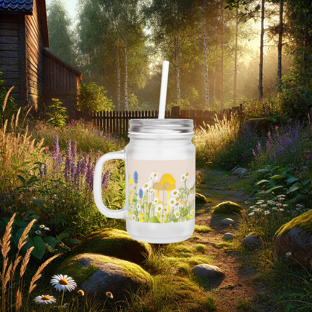 Cozy Cottage Mushroom Mason Jar