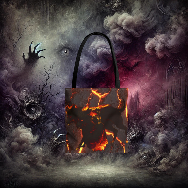 Tote Bag (AOP) Fire Queen-Embrace the Nightmare