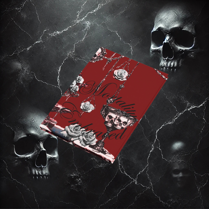 Mortality Embraced Macabre Grace Hardcover Journal (Red)