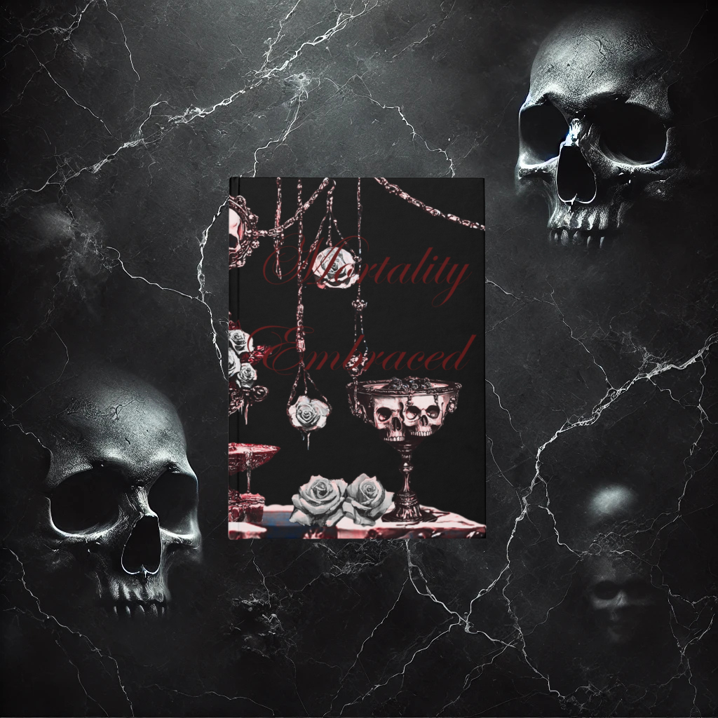 Mortality Embraced Macabre Grace Hardcover Journal (Black)