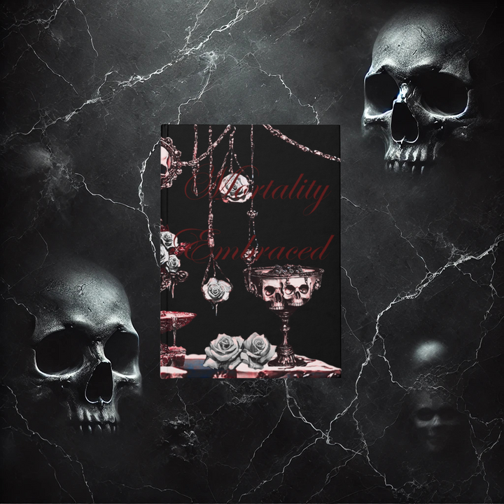 Mortality Embraced Macabre Grace Hardcover Journal (Black)