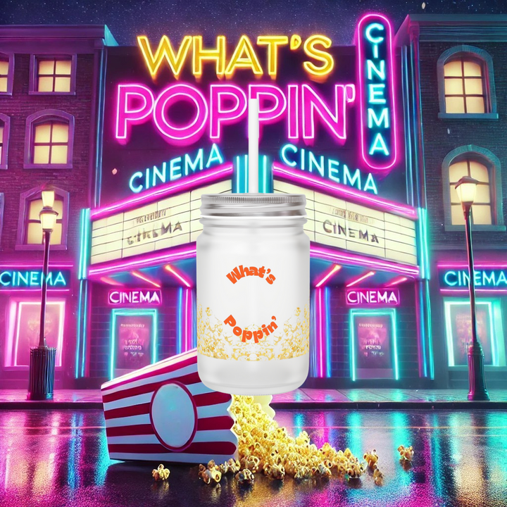 What's Poppin' Popcorn Mason Jar