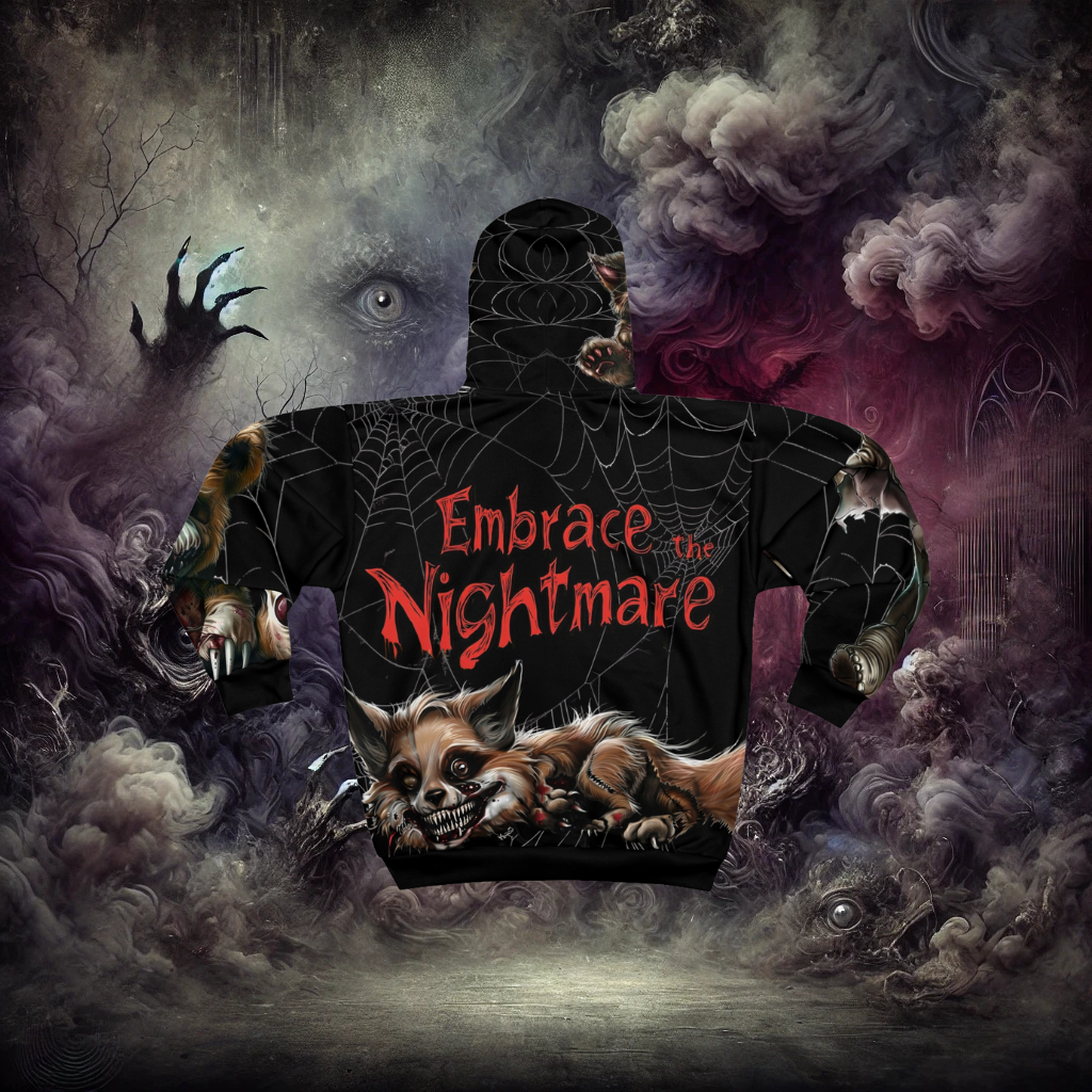 Embrace the Nightmare Killer Toys Unisex Zip Hoodie V.2