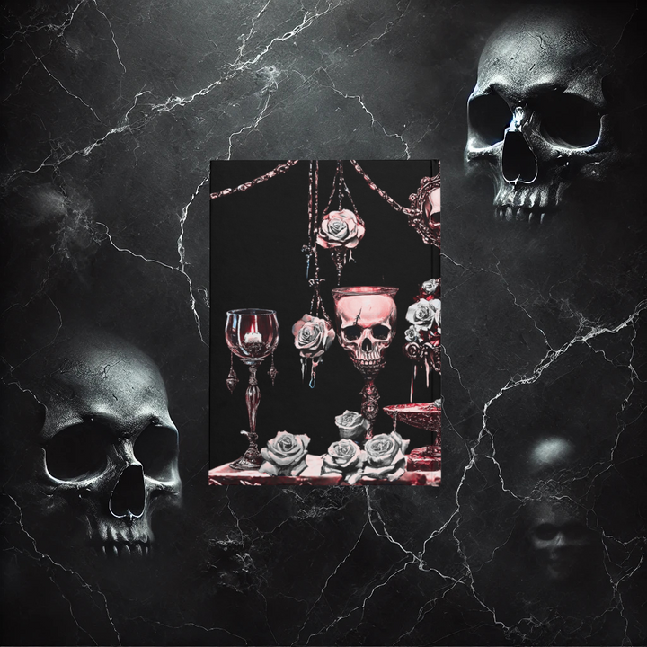 Mortality Embraced Macabre Grace Hardcover Journal (Black)