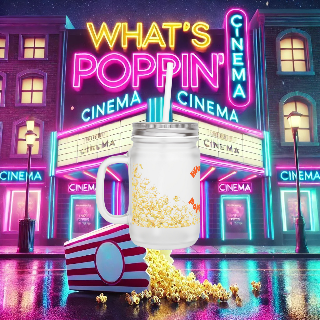 What's Poppin' Popcorn Mason Jar