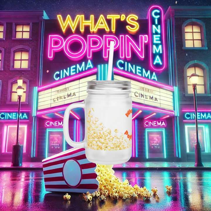 What's Poppin' Popcorn Mason Jar