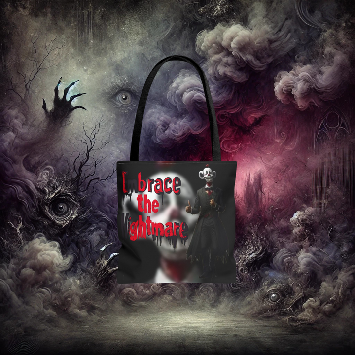 Embrace the Nightmare Chaotic Clowns Tote Bag