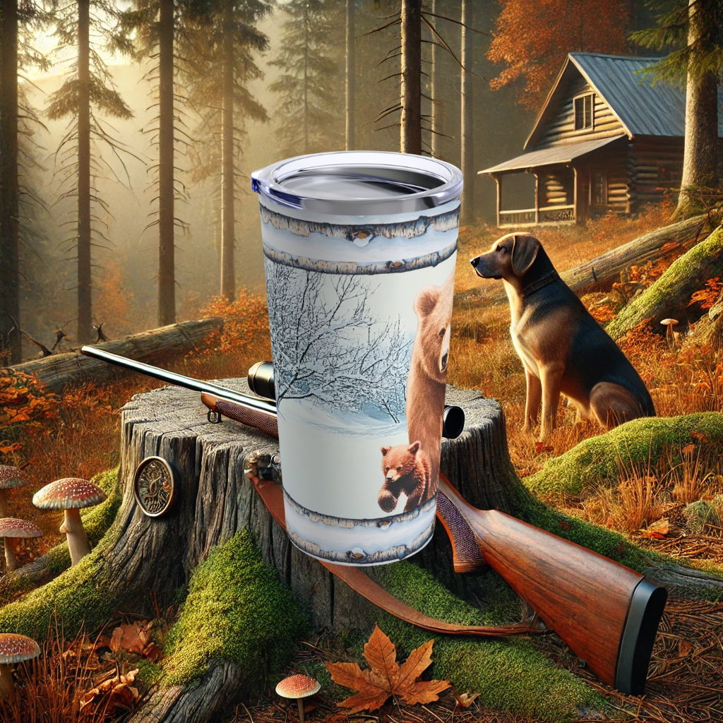Hunters Haven Bear and Babies Tumbler 20oz