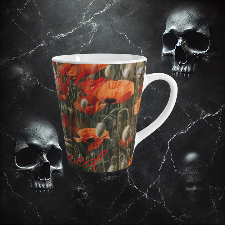 Mortality Embraced Fields of Remembrance Latte Mug