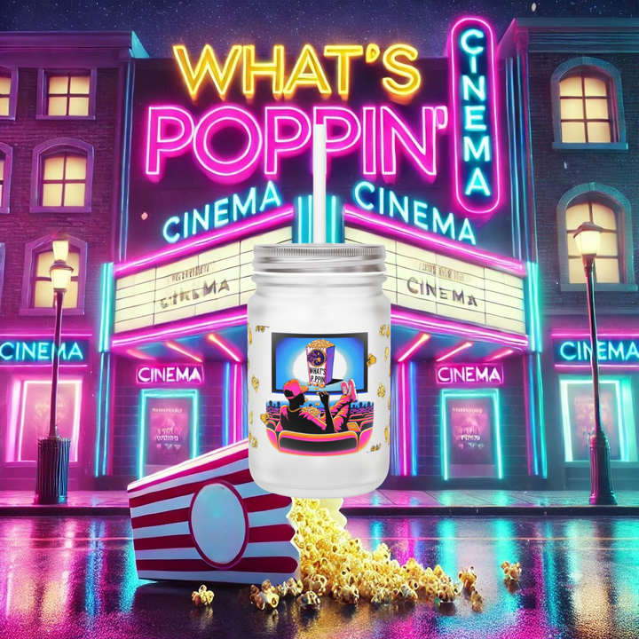 What's Poppin' Theater Mason Jar