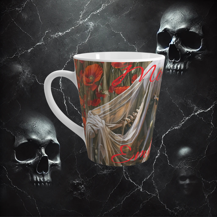 Mortality Embraced Fields of Remembrance Latte Mug