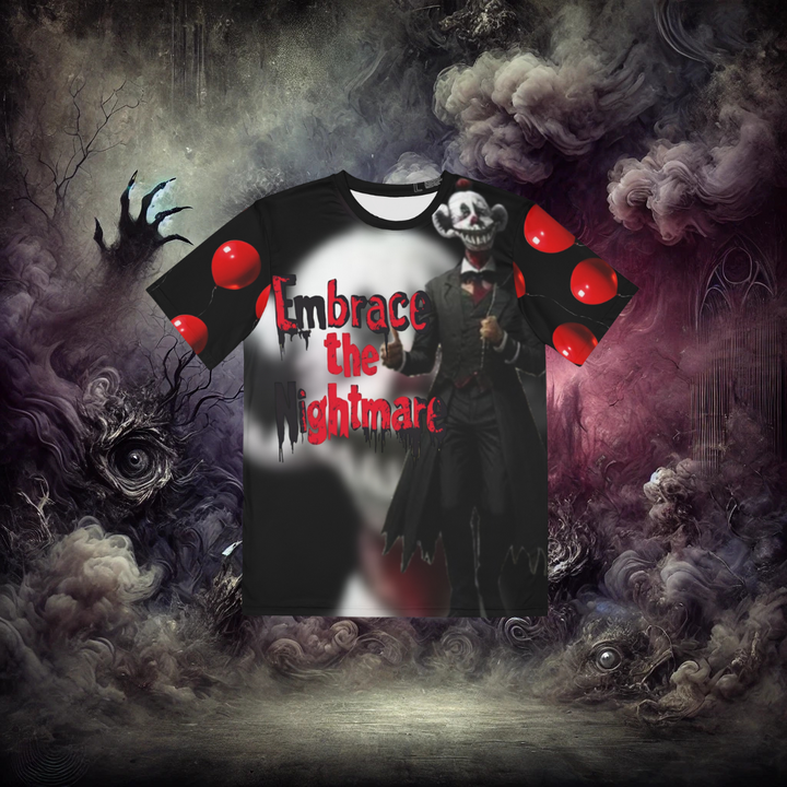 Embrace the Nightmare Chaotic Clowns Polyester Tee "Embrace the Nightmare"