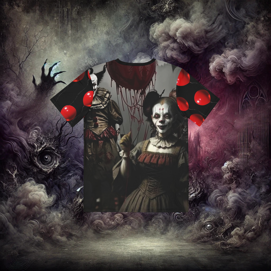 Embrace the Nightmare Chaotic Clowns Polyester Tee "Embrace the Nightmare"