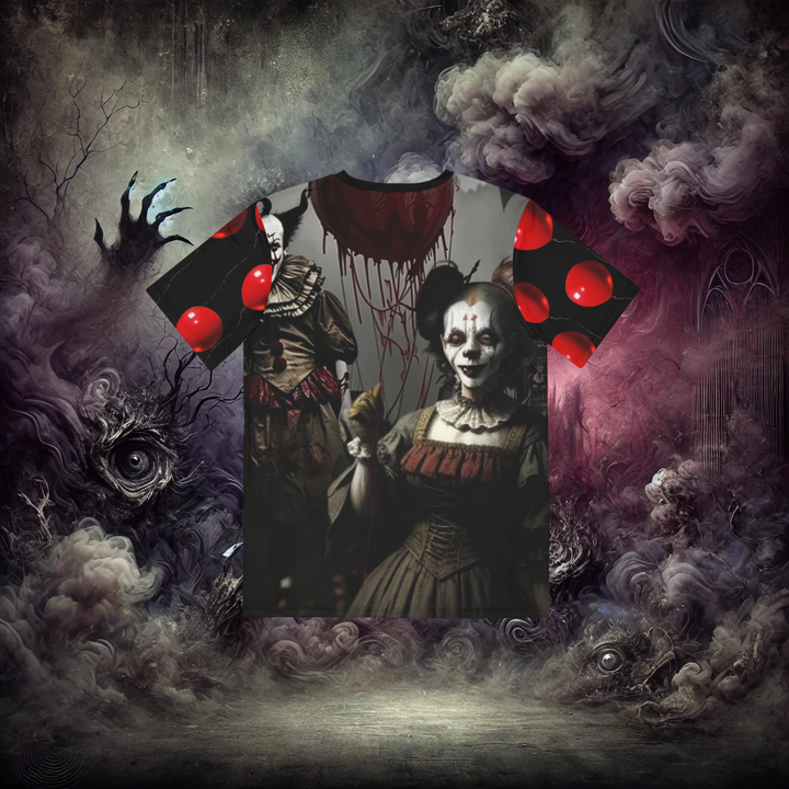 Embrace the Nightmare Chaotic Clowns Polyester Tee "Embrace the Nightmare"