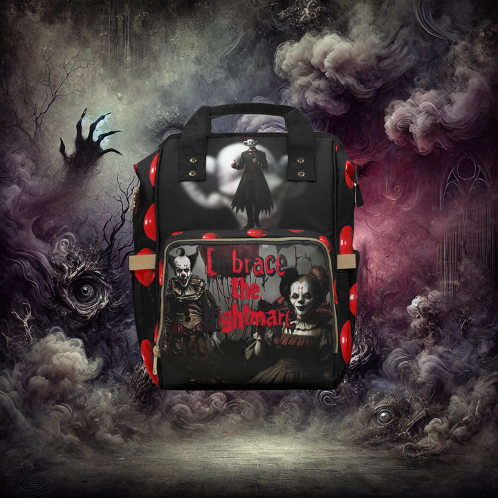 Embrace the Nightmare Chaotic Clowns Backpack