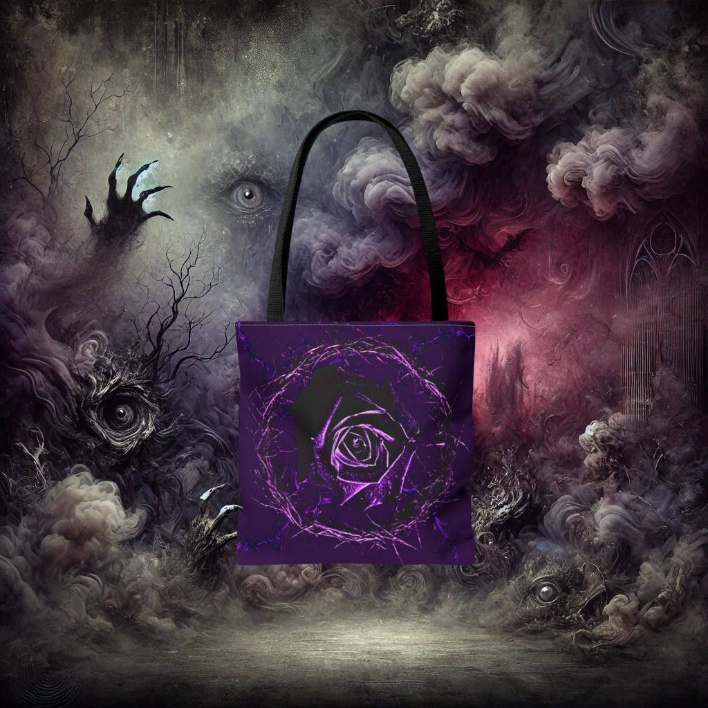 Embrace he Nightmare Fairytale of Fear Fairy and Unicorn Tote Bag