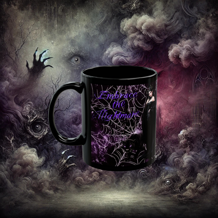 Black Mug (11oz, 15oz) Embrace the Nightmare