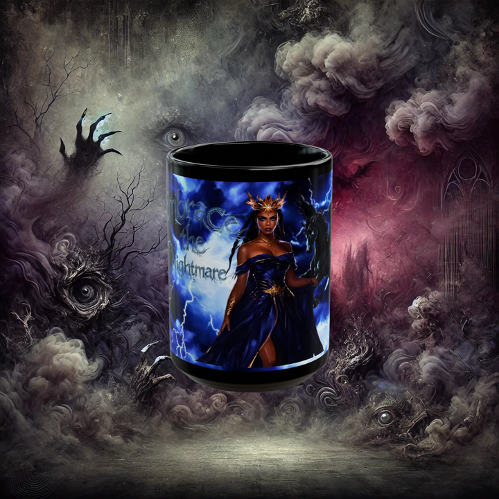 Black Mug (11oz, 15oz) Embrace the Nightmare