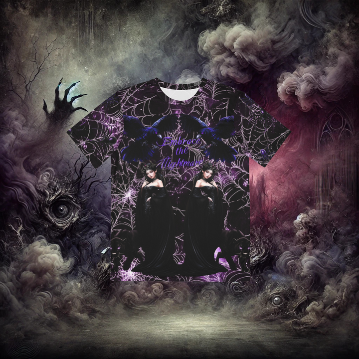 Embrace the Nightmare Queen of Shadows Men's Polyester Tee